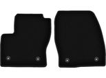 Wielganizator Tappetini Anteriori In Velluto Per Ford Kuga MK2 (2012-2019, Suv) Neri, Set 2 Pz, Con Fissaggi