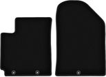 Wielganizator Tappetini Anteriori In Velluto Per Kia Picanto Ii Je (2011-2017, Hatchback) Neri, Set 2 Pz, Con Fissaggi