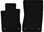 Wielganizator Tappetini Anteriori In Velluto Per Mercedes Cls C219 (2004-2010, Berlina) Neri, Set 2 Pz, Con Fissaggi