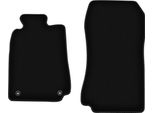 Wielganizator Tappetini Anteriori In Velluto Per Mercedes Clk W208 (1997-2003, Coupé) Neri, Set 2 Pz, Con Fissaggi