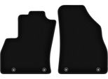 Wielganizator Tappetini Anteriori In Velluto Per Citroen Nemo (2007-2017, Furgoncino) Neri, Set 2 Pz, Con Fissaggi