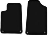 Wielganizator Tappetini Anteriori In Velluto Per Peugeot 607 (1999-2010, Berlina) Neri, Set 2 Pz, Con Fissaggi