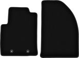 Wielganizator Tappetini Anteriori In Velluto Per Ford Fiesta MK6 (2002-2010, Hatchback) Neri, Set 2 Pz, Con Fissaggi