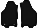 Wielganizator Tappetini Anteriori In Velluto Per Lancia Ypsilon Ii (2003-2011, Hatchback) Neri, Set 2 Pz, Con Fissaggi