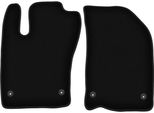 Wielganizator Tappetini Anteriori In Velluto Per Fiat Tipo Ii (2015-, Berlina) Neri, Set 2 Pz, Con Fissaggi