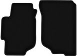 Wielganizator Tappetini Anteriori In Velluto Per Honda Accord Vi (1997-2002, Station Wagon, Berlina, Type-R) Neri, Set 2 Pz, Con Fissaggi
