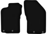 Wielganizator Tappetini Anteriori In Velluto Per Alfa Romeo 147 (2000-2010, Hatchback) Neri, Set 2 Pz, Con Fissaggi