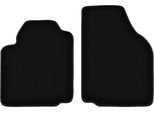 Wielganizator Tappetini Anteriori In Velluto Per Ford Fiesta MK4 (1995-1999, Hatchback) Neri, Set 2 Pz, Con Fissaggi