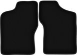Wielganizator Tappetini Anteriori In Velluto Per Fiat Cinquecento (1991-1998, Hatchback) Neri, Set 2 Pz, Con Fissaggi