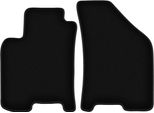 Wielganizator Tappetini Anteriori In Velluto Per Daewoo Nubira (1997-2012, Berlina, Station Wagon) Neri, Set 2 Pz, Con Fissaggi