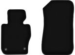 Wielganizator Tappetini Anteriori In Velluto Per Bmw 3 E90 Xdrive (2004-2011, Berlina) Neri, Set 2 Pz, Con Fissaggi