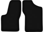Wielganizator Tappetini Anteriori In Velluto Per Fiat Seicento (1998-2010, Hatchback) Neri, Set 2 Pz, Con Fissaggi
