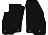 Wielganizator Tappetini Anteriori In Velluto Per Alfa Romeo Mito (2008-2019, Hatchback) Neri, Set 2 Pz, Con Fissaggi