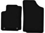 Wielganizator Tappetini Anteriori In Velluto Per Citroen C2 (2003-2009, Hatchback) Neri, Set 2 Pz, Con Fissaggi