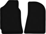 Wielganizator Tappetini Anteriori In Velluto Per Fso Polonez (1971-2002, Liftback) Neri, Set 2 Pz, Con Fissaggi