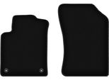 Wielganizator Tappetini Anteriori In Velluto Per Citroen DS3 (2009-2016, Hatchback) Neri, Set 2 Pz, Con Fissaggi