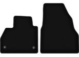 Wielganizator Tappetini Anteriori In Velluto Per Renault Kangoo Ii (2007-, Furgoncino) Neri, Set 2 Pz, Con Fissaggi