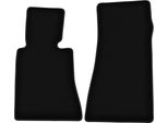 Wielganizator Tappetini Anteriori In Velluto Per Bmw 7 E32 (1986-1994, Berlina) Neri, Set 2 Pz, Con Fissaggi