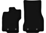 Wielganizator Tappetini Anteriori In Velluto Per Jaguar Xf I 4WD X250 (2007-2015, Berlina, Station Wagon) Neri, Set 2 Pz, Con Fissaggi