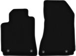 Wielganizator Tappetini Anteriori In Velluto Per Alfa Romeo Brera (2005-2010, Coupé) Neri, Set 2 Pz, Con Fissaggi