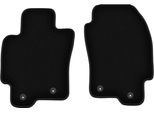 Wielganizator Tappetini Anteriori In Velluto Per Jaguar X-Type (2001-2009, Station Wagon, Kombi, Berlina) Neri, Set 2 Pz, Con Fissaggi