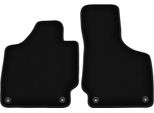 Wielganizator Tappetini Anteriori In Velluto Per Audi Tt Ii 8J (2006-2014, Cabrio, Roadster, Coupé) Neri, Set 2 Pz, Con Fissaggi