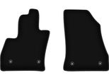 Wielganizator Tappetini Anteriori In Velluto Per Fiat 500L (2012-, Minivan) Neri, Set 2 Pz, Con Fissaggi