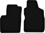 Wielganizator Tappetini Anteriori In Velluto Per Fiat Panda Ii (2002-2010, Hatchback) Neri, Set 2 Pz, Con Fissaggi