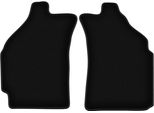 Wielganizator Tappetini Anteriori In Velluto Per Chevrolet Matiz (2004-2009, Hatchback) Neri, Set 2 Pz, Con Fissaggi