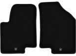Wielganizator Tappetini Anteriori In Velluto Per Kia Soul I (2009-2013, Crossover) Neri, Set 2 Pz, Con Fissaggi