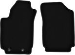 Wielganizator Tappetini Anteriori In Velluto Per Fiat Stilo (2000-2008, Hatchback, Station Wagon) Neri, Set 2 Pz, Con Fissaggi
