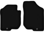 Wielganizator Tappetini Anteriori In Velluto Per Kia Carens Iii (2006-2010, Minivan) Neri, Set 2 Pz, Con Fissaggi