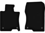 Wielganizator Tappetini Anteriori In Velluto Per Honda Accord Viii (2011-2015, Berlina, Station Wagon, Tourer) Neri, Set 2 Pz, Con Fissaggi