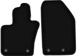 Wielganizator Tappetini Anteriori In Velluto Per Fiat 500X (2014-2018, Crossover) Neri, Set 2 Pz, Con Fissaggi