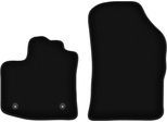 Wielganizator Tappetini Anteriori In Velluto Per Dacia Dokker (2013-, Minivan) Neri, Set 2 Pz, Con Fissaggi