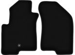 Wielganizator Tappetini Anteriori In Velluto Per Jeep Compass MK49 (2007-2017, Suv) Neri, Set 2 Pz, Con Fissaggi