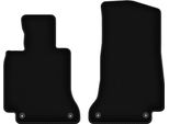 Wielganizator Tappetini Anteriori In Velluto Per Mercedes C W205 (2015-, Station Wagon, Berlina) Neri, Set 2 Pz, Con Fissaggi