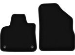 Wielganizator Tappetini Anteriori In Velluto Per Citroen DS5 (2011-2018, Berlina) Neri, Set 2 Pz, Con Fissaggi