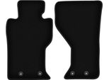 Wielganizator Tappetini Anteriori In Velluto Per Mazda MX-5 Iv (2014-, Coupé, Cabriolet) Neri, Set 2 Pz, Con Fissaggi