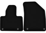 Wielganizator Tappetini Anteriori In Velluto Per Citroen C5 Iii X7 (2008-2017, Liftback, Berlina, Station Wagon, Tourer) Neri, Set 2 Pz, Con Fissaggi