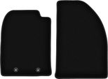 Wielganizator Tappetini Anteriori In Velluto Per Ford Fusion (2002-2005, Hatchback) Neri, Set 2 Pz, Con Fissaggi
