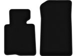Wielganizator Tappetini Anteriori In Velluto Per Bmw 3 E46 (2000-2007, Cabriolet) Neri, Set 2 Pz, Con Fissaggi