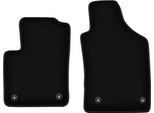 Wielganizator Tappetini Anteriori In Velluto Per Fiat 500 Fl (2013-2019, Hatchback) Neri, Set 2 Pz, Con Fissaggi