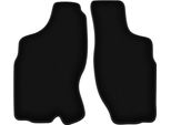 Wielganizator Tappetini Anteriori In Velluto Per Nissan Terrano Ii (1993-2005, Suv) Neri, Set 2 Pz, Con Fissaggi