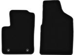 Wielganizator Tappetini Anteriori In Velluto Per Ford Ka MK2 (2008-2012, Hatchback) Neri, Set 2 Pz, Con Fissaggi