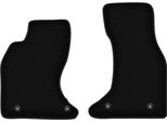 Wielganizator Tappetini Anteriori In Velluto Per Audi A6 C5 4.2L (1997-2004, Berlina, Station Wagon, Avant) Neri, Set 2 Pz, Con Fissaggi
