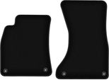 Wielganizator Tappetini Anteriori In Velluto Per Audi A5 8T (2008-2018, Coupé) Neri, Set 2 Pz, Con Fissaggi