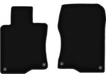 Wielganizator Tappetini Anteriori In Velluto Per Honda Accord Viii (2008-2015, Berlina, Station Wagon, Tourer) Neri, Set 2 Pz, Con Fissaggi