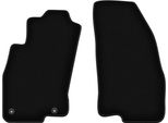 Wielganizator Tappetini Anteriori In Velluto Per Fiat Punto Evo (1998-2012, Hatchback) Neri, Set 2 Pz, Con Fissaggi