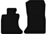 Wielganizator Tappetini Anteriori In Velluto Per Bmw 5 F10 Xdrive (2010-2013, Berlina) Neri, Set 2 Pz, Con Fissaggi